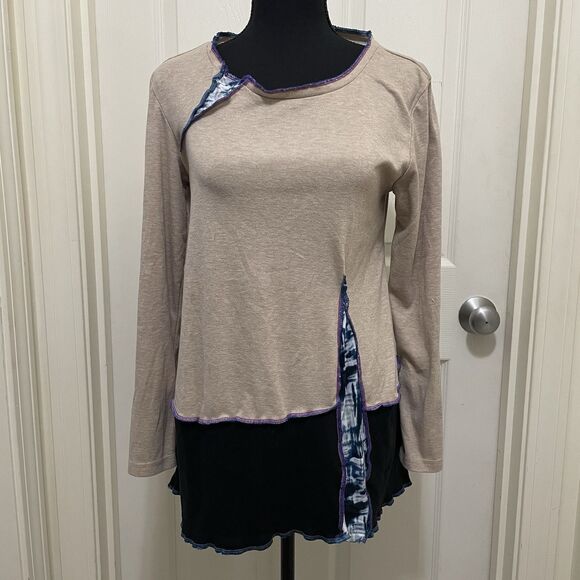 Rags 2 Riches 100% Upcycled Made In Maine Repurposed‎ Shirt Women’s Small - Picture 1 of 9